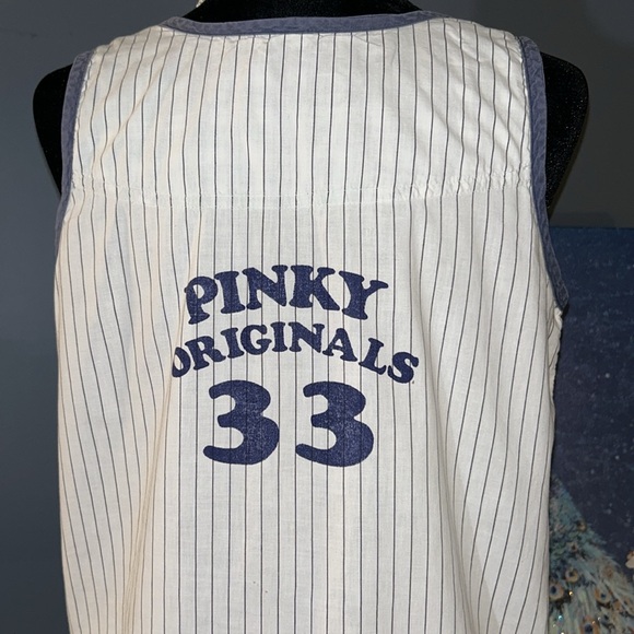 Pinky Size M Umpire Cotton Tank - Picture 7 of 9